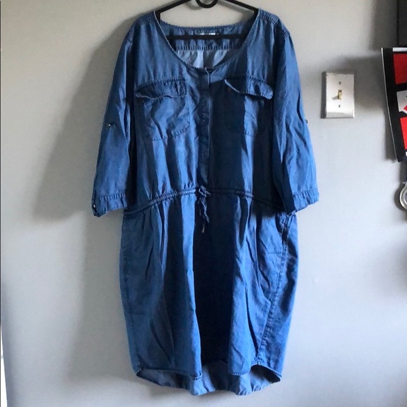 Rickis denim dress w/ pockets ! - Picture 1 of 4